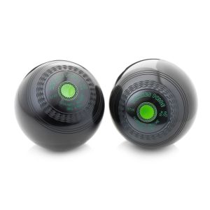 Drakes Pride Hi Density Deluxe Crown Green Bowls: Black 