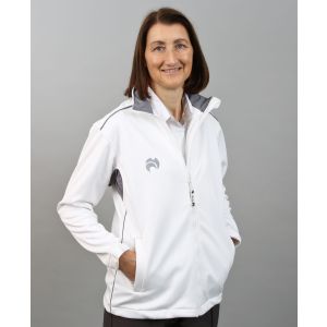 Henselite Ladies Bowls Fleece - Full Zip: Grey Trim 