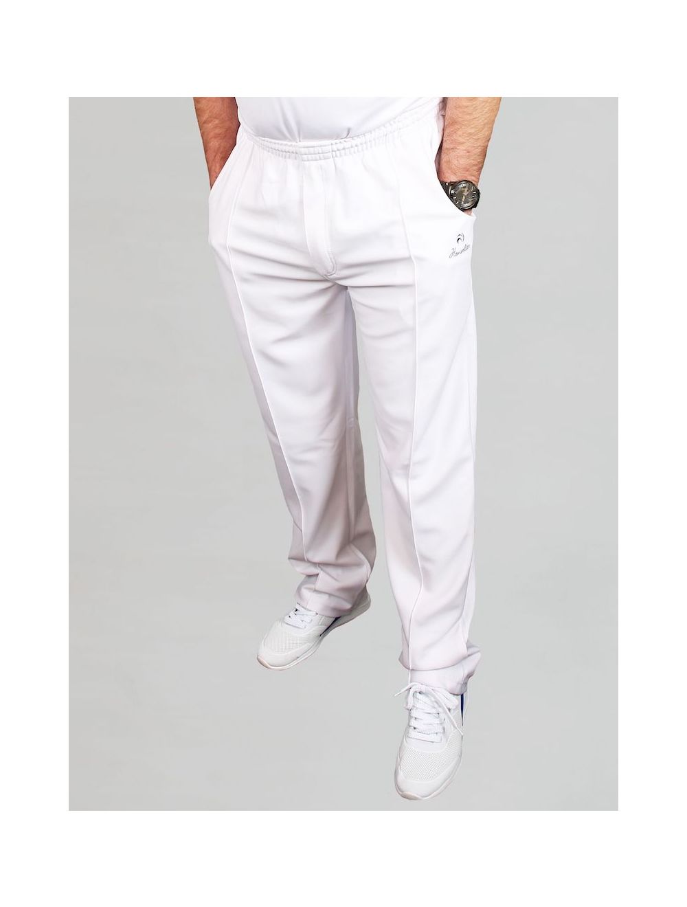 Tailored Flexi Waist Cream lawn bowls trousers, 82R,97St, 127st. BA logo |  eBay